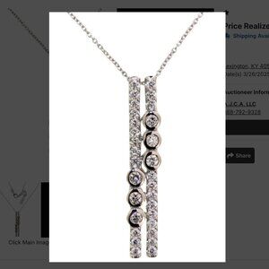 Quality 1.10 ct VS Lab Diamond Designer Necklace